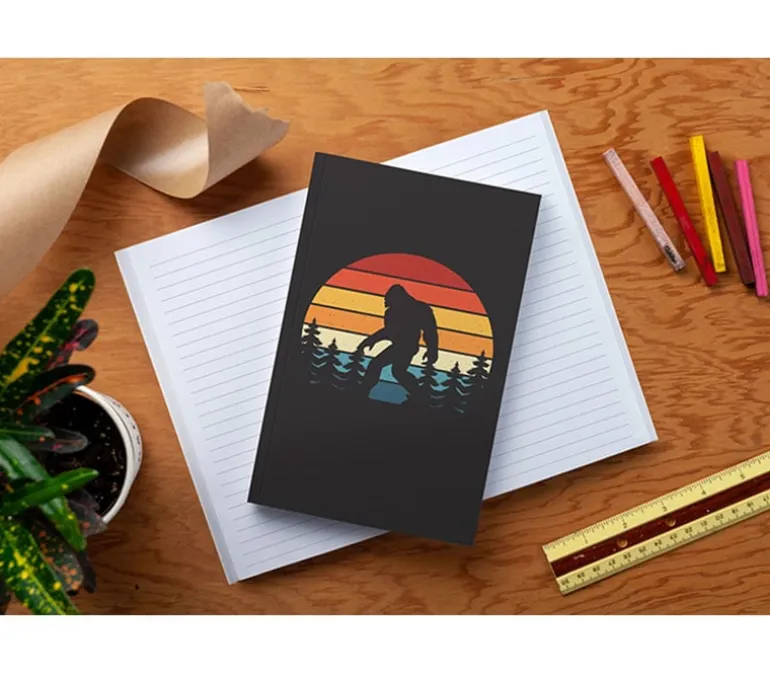 Denik Layflat Notebook – 5×8 – Snail and Mushroom