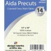 Design Works Antique White 14 count Aida Cloth, 15-inches by 18-inches. #3504