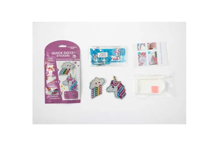 Diamond Dotz BIG DOTZ Sticker Kit – Rainbow Unicorn 2pc Set