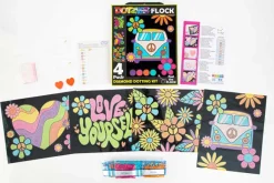 Diamond Dotz DOTZIES Neon Flock Kit – Retro Classic 4pc Set