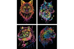 Diamond Dotz DOTZIES Neon Flock Kit – Peace & Love 4pc Set