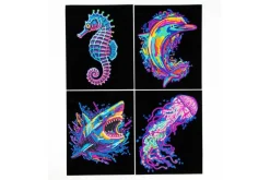 Diamond Dotz DOTZIES Neon Flock Kit – Peace & Love 4pc Set