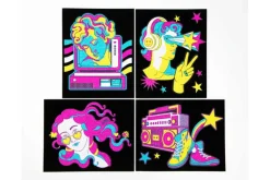 Diamond Dotz DOTZIES Neon Flock Kit – Mandalas 4pc Set