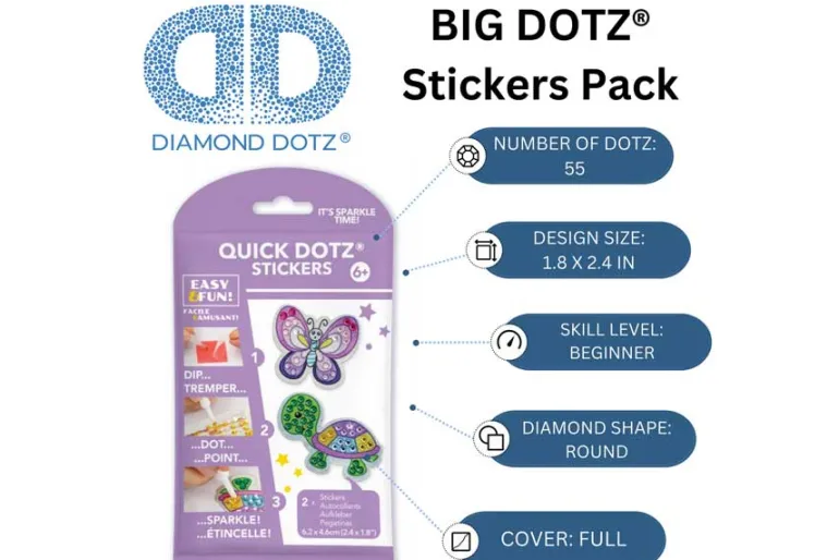 Diamond Dotz DOTZIES Sticker Kit – Garden 3pc Set