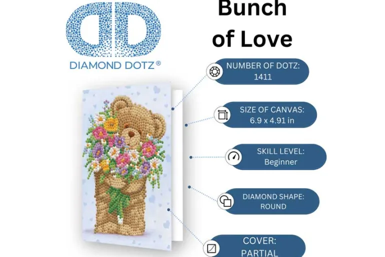 Diamond Dotz Greeting Card Kit – Romantic Tulips