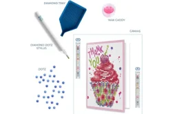 Diamond Dotz Greeting Card Kit – Cupcake Thank You