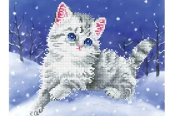 Diamond Dotz Kit – Kitten In The Snow
