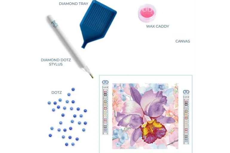 Diamond Dotz Kit – Sparkle Garden Mauve