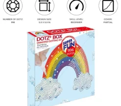 Diamond Dotz Neon Rainbow Leopard