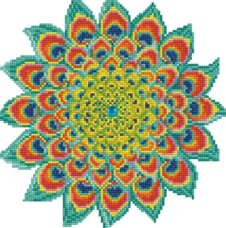 Diamond Dotz – Peacock Mandala