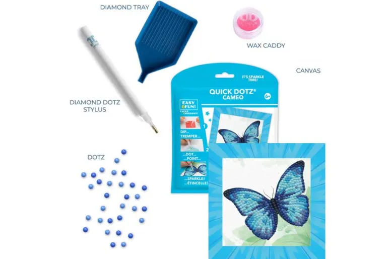 Diamond Dotz Quick Dotz Kit – Blue Butterfly