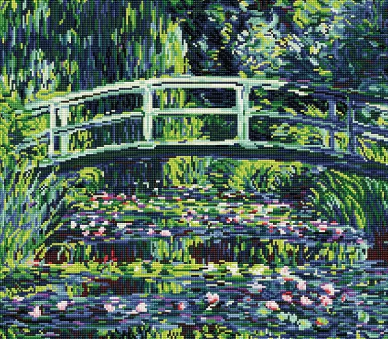 Diamond Dotz Water Lilies and Japanese Bridge Kit