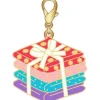 Diamond Star Quilt Block Enamel Zipper Pull Charm
