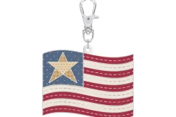 Diamond Star Quilt Block Enamel Zipper Pull Charm