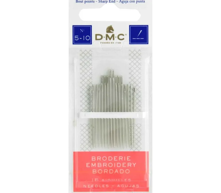 DMC Embroidery Needle – Size 5/10 – 16 Piece