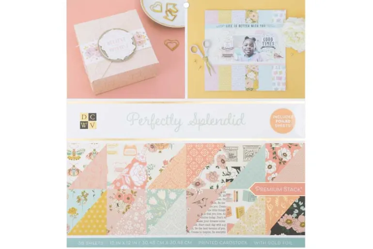 Double-Sided Cardstock Stack 12″X12″ – Color Pop W/Holo Foil