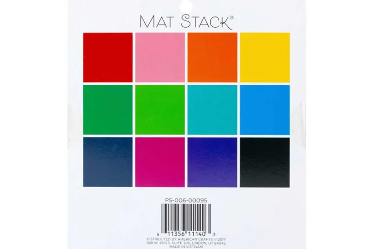 Double-Sided Cardstock Stack 12″X12″ – Color Pop W/Holo Foil