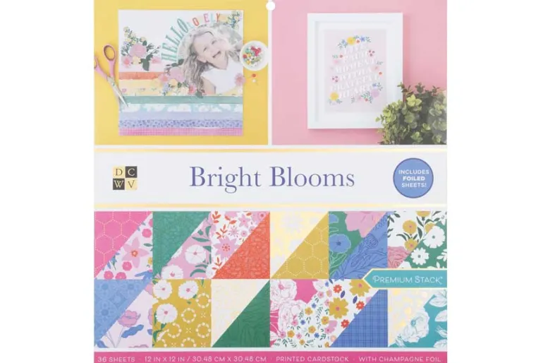 Double-Sided Cardstock Stack 12″X12″ – Color Pop W/Holo Foil