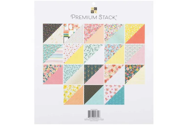 Double-Sided Cardstock Stack 12″X12″ – Color Pop W/Holo Foil