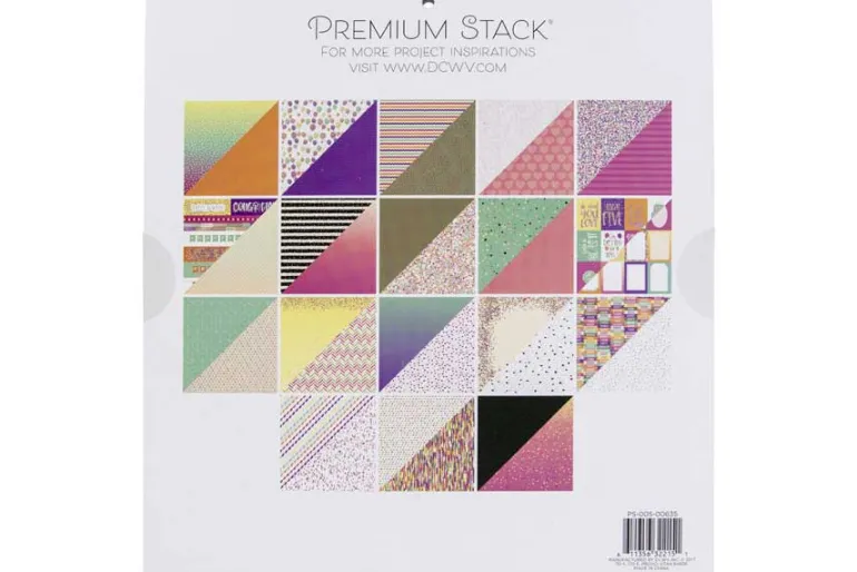 Double-Sided Cardstock Stack 12″X12″ – Color Pop W/Holo Foil