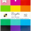 Double-Sided Cardstock Stack 6″X6″ – Flip/Side Pastels & Brights
