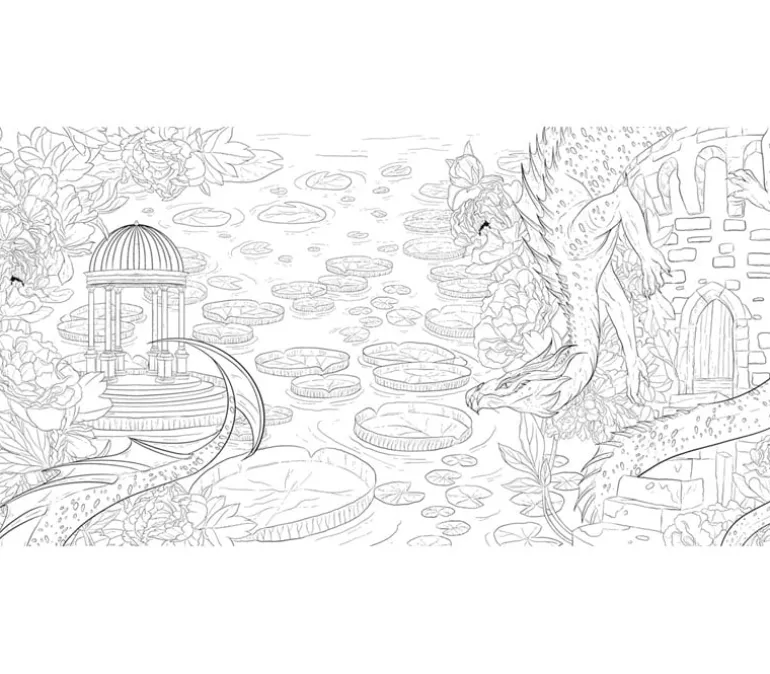 Dover Coloring Book – Fantastic Worlds