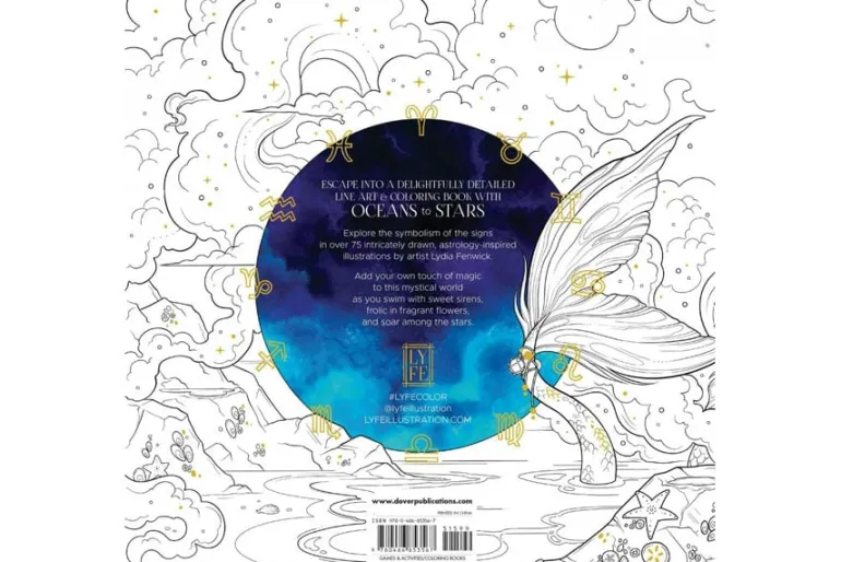 Dover Coloring Book – Oceans to Stars: An Astrology Art & Coloring Book