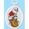Down the Chimney 2.25-inch x 2.75 inch Mini Cross Stitch Kit #1060