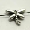 Dragonfly Bead- Antique Silver Plated (Metal Alloy)