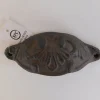 Drawer Pull Scoop Scroll Design – Brown Rust with Black Accents