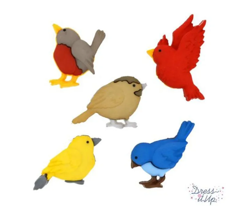 Dress It Up Button – Feathered Friends