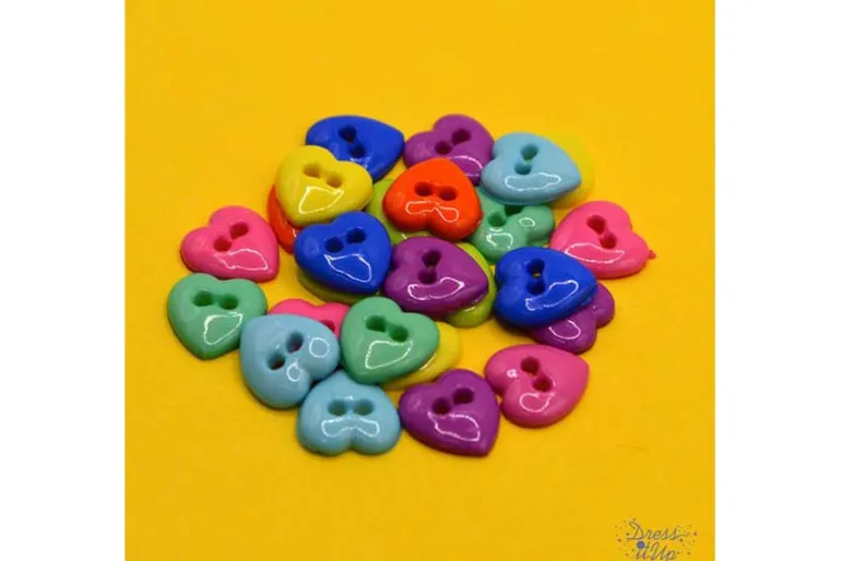 Dress It Up Button – Mini Simple Hearts