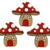 Dress It Up Button – Mushroom Houses