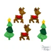 Dress It Up Buttons – Holiday Reindeer Games