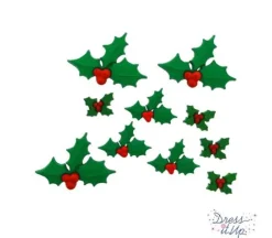 Dress It Up Buttons – Holly Jolly Christmas