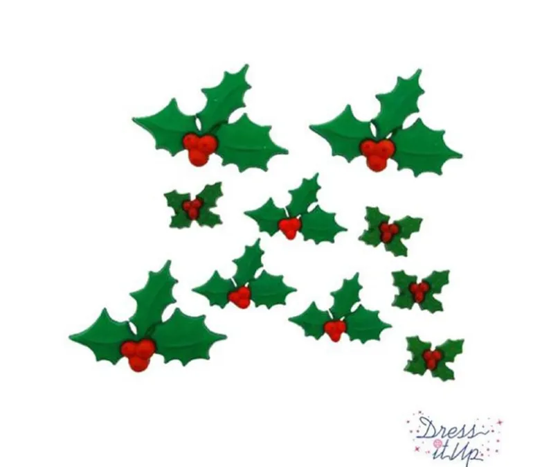 Dress It Up Buttons – Holly Jolly Christmas