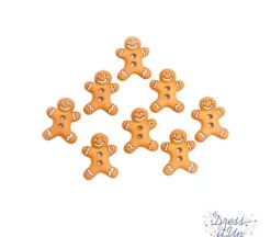 Dress It Up Buttons – Iced Cookies Gingerbread