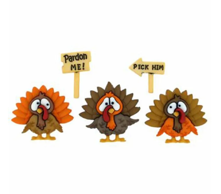 Dress It Up Buttons – Turkey Trot