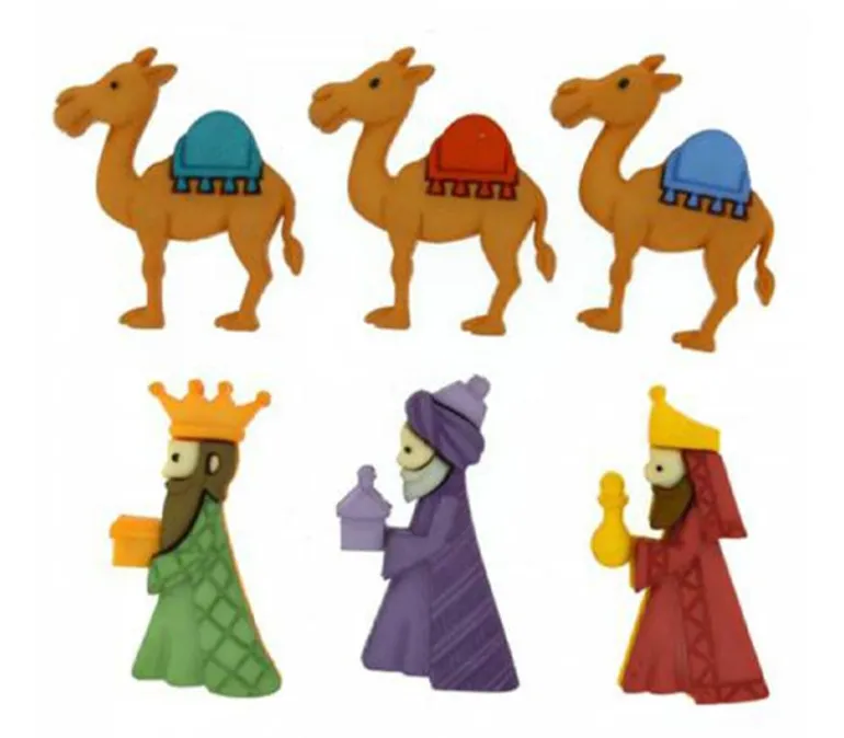 Dress It Up Buttons – We Three Kings