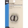 D-Rings 3/4-inch Black 6ct #117-34-1