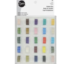 Dritz Bobbin Box with Foam Inserts – 25 Slots