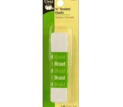 Dritz Elastic Braided – 3/4-inch x 1-yard – White