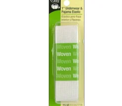 Dritz Elastic Underwear and Pajama – 1-inch x 1-1/4-yard – White