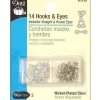 Dritz Hooks and Eyes – Size 2 – Nickel