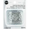 Dritz Pins – Extra Fine – Glass Head – Size 22 – White – 250 Piece
