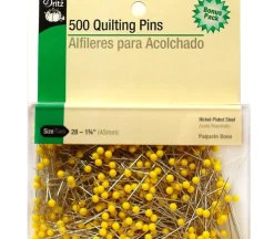 Dritz Pins Quilting – Size 28 – 500 Piece – Yellow Head