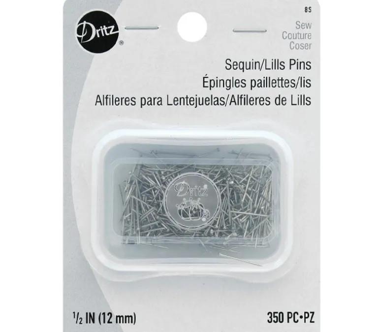 Dritz Pins Sequin – Size 8 – 350 piece – 1/2-inch