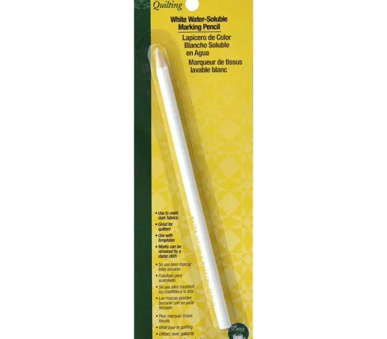 Dritz Quilting Water Soluble Marking Pencil – White