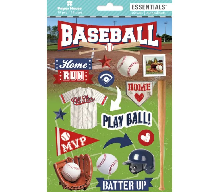 3D Sports Stickers – Baseball