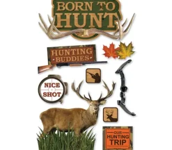 3D Stickers – Born To Hunt